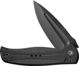 Civivi Incindie Button Lock Knife Black G10 Spear Point ThreePointFiveIn Blade EDC by Civivi