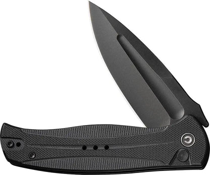 Civivi Incindie Button Lock Knife Black G10 Spear Point ThreePointFiveIn Blade EDC by Civivi