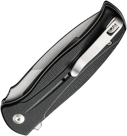 Civivi Incindie Button Lock SW Knife Stonewash Finish Black G10 Handle 14C28N Spear Point EDC Essential by Civivi