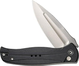 Civivi Incindie Button Lock SW Knife Stonewash Finish Black G10 Handle 14C28N Spear Point EDC Essential by Civivi
