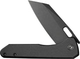 Civivi Nugz Linerlock Folding Knife Black G10 Handle Extended Tang 3.25in 14C28N Sandvik Blade for EDC Enthusiasts by Civivi