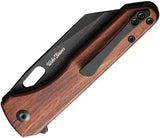 Civivi Nugz Linerlock Wood Handle EDC Knife With 3.25 Inch 14C28N Blade Extended Tang by Civivi
