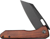 Civivi Nugz Linerlock Wood Handle EDC Knife With 3.25 Inch 14C28N Blade Extended Tang by Civivi