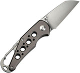 Civivi Pragma Button Lock Knife Nitro V Wharncliffe Blade Gray Aluminum EDC Ready by Civivi