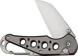 Civivi Pragma Button Lock Knife Nitro V Wharncliffe Blade Gray Aluminum EDC Ready by Civivi