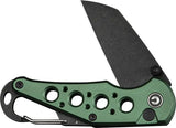 Civivi Pragma Button Lock Green Knife Premium Nitro V Wharncliffe 2.25in Blade with Bottle Opener for EDC by Civivi