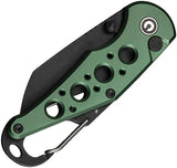 Civivi Pragma Button Lock Green Knife Premium Nitro V Wharncliffe 2.25in Blade with Bottle Opener for EDC by Civivi