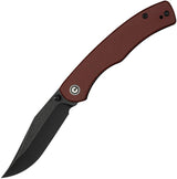 Civivi Clingman Linerlock Burgundy C23065-2 by Civivi