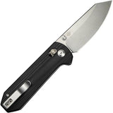 Civivi Yonder Crossbar Lock Knife With 2.88in 14C28N Blade Stonewashed Finish Black G10 Pocket Clip EDC by Civivi
