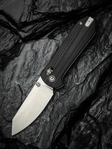 Civivi Yonder Crossbar Lock Knife With 2.88in 14C28N Blade Stonewashed Finish Black G10 Pocket Clip EDC by Civivi