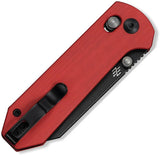 Civivi Yonder Crossbar Lock Folding Knife With Red G10 Handle Stonewash 14C28N Sandvik Blade EDC by Civivi