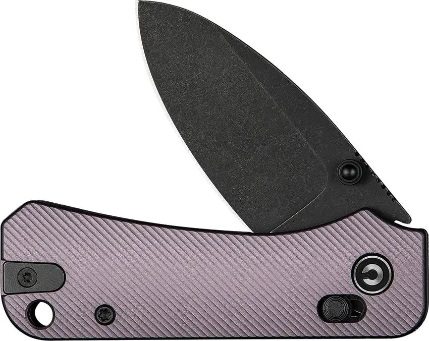 Civivi Baby Banter 2 Crossbar Lock Knife Nitro V Steel 3.25in Closed Purple Aluminum Handle EDC Enthusiasts by Civivi