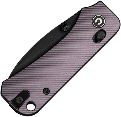 Civivi Baby Banter 2 Crossbar Lock Knife Nitro V Steel 3.25in Closed Purple Aluminum Handle EDC Enthusiasts by Civivi