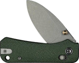 Civivi Baby Banter 2 Crossbar Lock EDC Knife With Nitro V Steel 3.25 Inch Drop Point Green Canvas Micarta by Civivi