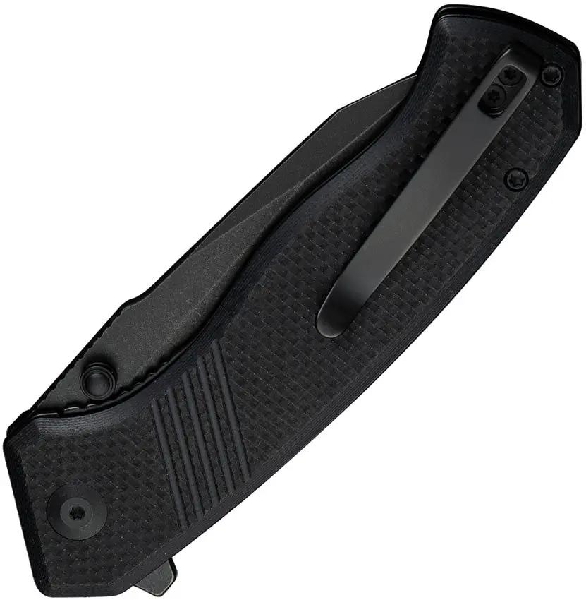 Civivi Placoid Linerlock Folding Knife With Black G10 Handle Three Seven Five Inch Clip Point Blade In 14C28N Steel EDC by Civivi