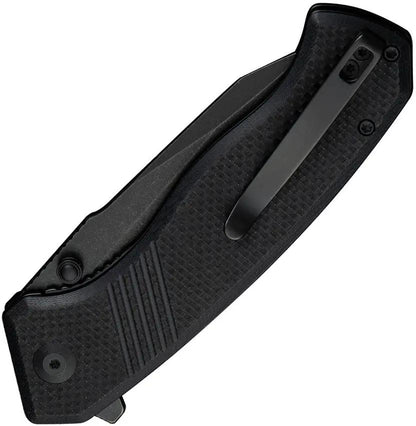 Civivi Placoid Linerlock Folding Knife With Black G10 Handle Three Seven Five Inch Clip Point Blade In 14C28N Steel EDC by Civivi