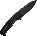 Civivi Placoid Linerlock Folding Knife With Black G10 Handle Three Seven Five Inch Clip Point Blade In 14C28N Steel EDC by Civivi