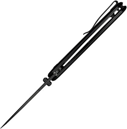 Civivi Placoid Linerlock Folding Knife With Black G10 Handle Three Seven Five Inch Clip Point Blade In 14C28N Steel EDC by Civivi