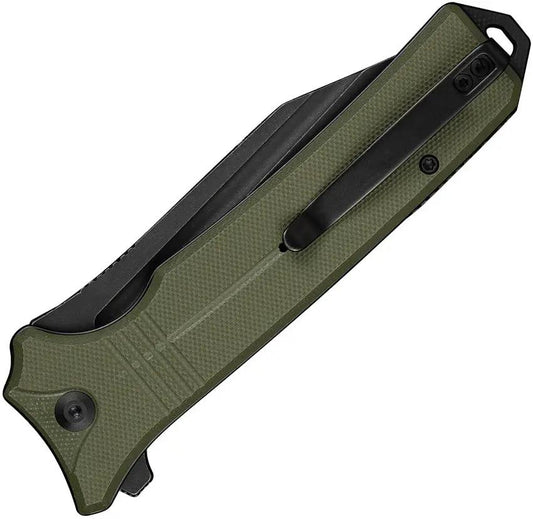 Civivi Neurohaptic Button Lock Knife OD Green G10 Handle Nitro V Clip Point EDC Everyday Carry Knife by Civivi