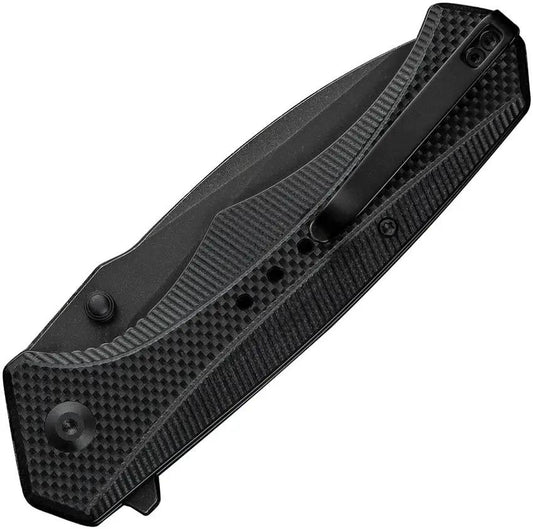 Civivi Photonix Linerlock Knife Black Stonewash 14C28N Blade With Extended Tang G10 Handle For EDC Enthusiasts by Civivi
