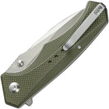 Civivi Photonix Linerlock Knife Premium EDC Everyday Carry Green G10 Handle 14C28N Satin Blade by Civivi