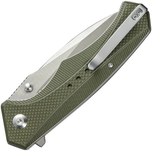 Civivi Photonix Linerlock Knife Premium EDC Everyday Carry Green G10 Handle 14C28N Satin Blade by Civivi