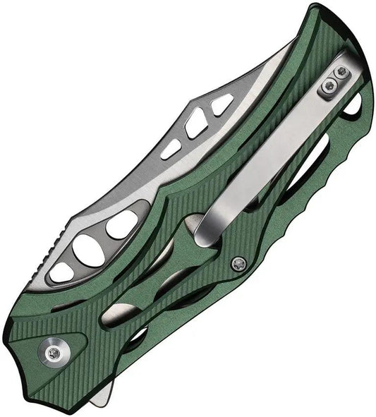 Civivi Biophase Button Lock Knife Green Aluminum Handle Nitro V Clip Point EDC Everyday Carry Ready by Civivi