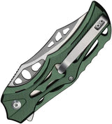 Civivi Biophase Button Lock Knife Green Aluminum Handle Nitro V Clip Point EDC Everyday Carry Ready by Civivi