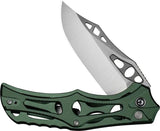 Civivi Biophase Button Lock Knife Green Aluminum Handle Nitro V Clip Point EDC Everyday Carry Ready by Civivi