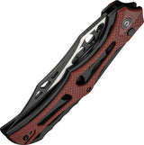 Civivi Biophase Button Lock Knife Burgundy G10 Overlay Nitro V Clip Point EDC Enthusiasts Premium Build by Civivi