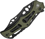 Civivi Biophase Button Lock EDC Knife With Premium Nitro V Steel Clip Point OD Green G10 Overlay by Civivi