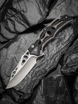 Civivi Biophase Button Lock Knife For Everyday Carry With Premium Nitro V Clip Point Blade And G10 Overlay by Civivi