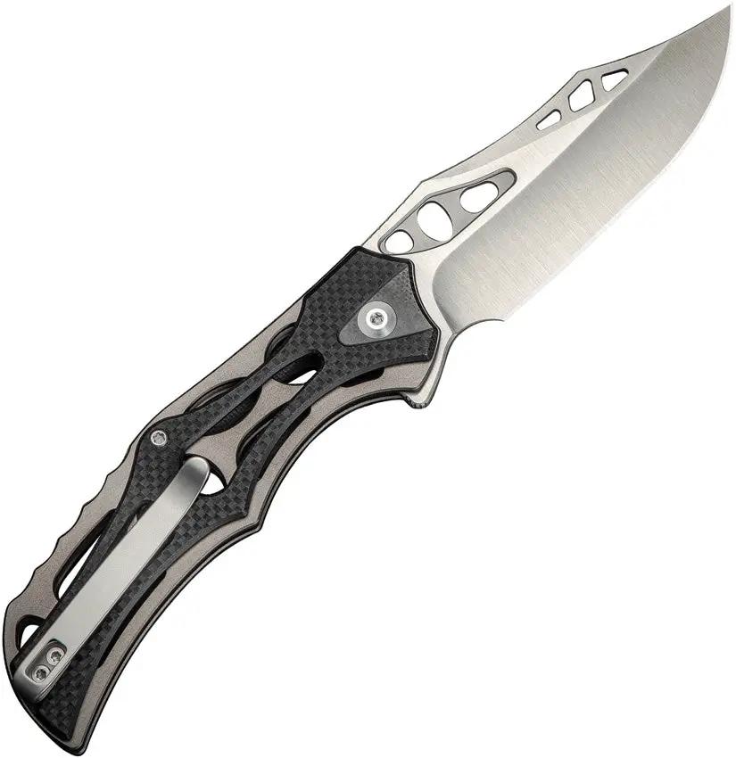 Civivi Biophase Button Lock Knife For Everyday Carry With Premium Nitro V Clip Point Blade And G10 Overlay by Civivi