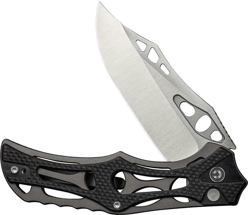 Civivi Biophase Button Lock Knife For Everyday Carry With Premium Nitro V Clip Point Blade And G10 Overlay by Civivi