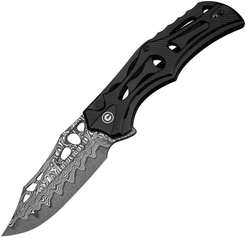 Civivi Biophase Button Lock Damascus C23083-DS1 by Civivi