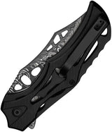 Civivi Biophase Button Lock Damascus Steel EDC Knife With Clip Point Blade Extended Tang by Civivi
