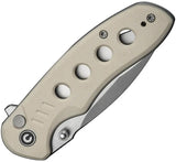 Civivi Triptych Button Lock Premium Folding Knife Ivory G10 Handle 14C28N Sandvik Satin Blade 3in EDC by Civivi