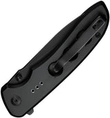 Civivi Hyperpulse Button Lock Folding Knife 3.5in Drop Point Blade Black Aluminum Handle For EDC Enthusiasts by Civivi