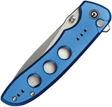 Civivi Hyperpulse Button Lock Knife With Blue Aluminum Handle 14C28N Sandvik Blade 4.5in Closed For EDC Enthusiasts by Civivi