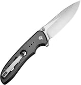 Civivi Hyperpulse Button Lock Folding Knife For EDC Enthusiasts Gray Aluminum Handle 14C28N Drop Point by Civivi
