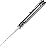 Civivi Hyperpulse Button Lock Folding Knife For EDC Enthusiasts Gray Aluminum Handle 14C28N Drop Point by Civivi
