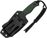 Civivi Timberbark Fixed Blade Knife For Outdoor EDC Premium Full Tang 3.25in 14C28N Drop Point Green Canvas Micarta by Civivi
