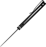 Civivi Merit Linerlock Knife Premium Black G10 Handle With 3.25 Inch Drop Point Blade For EDC Enthusiasts by Civivi