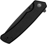 Civivi Merit Linerlock Knife Premium Black G10 Handle With 3.25 Inch Drop Point Blade For EDC Enthusiasts by Civivi