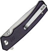 Civivi Merit Linerlock Knife With Purple Micarta Handle Satin 14C28N Drop Point Blade For EDC Enthusiasts by Civivi
