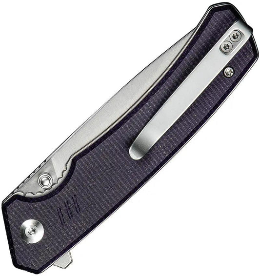 Civivi Merit Linerlock Knife With Purple Micarta Handle Satin 14C28N Drop Point Blade For EDC Enthusiasts by Civivi