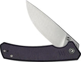 Civivi Merit Linerlock Knife With Purple Micarta Handle Satin 14C28N Drop Point Blade For EDC Enthusiasts by Civivi