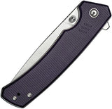 Civivi Merit Linerlock Knife With Purple Micarta Handle Satin 14C28N Drop Point Blade For EDC Enthusiasts by Civivi