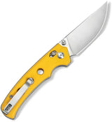 Civivi Noctis Crossbar Lock Knife Yellow G10 Handle Three Inch Satin Nitro V Blade EDC by Civivi