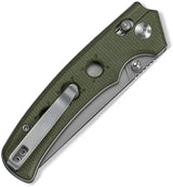 Civivi Noctis Crossbar Lock Knife Green Canvas Micarta Nitro V Blade 3in Stonewash For EDC by Civivi
